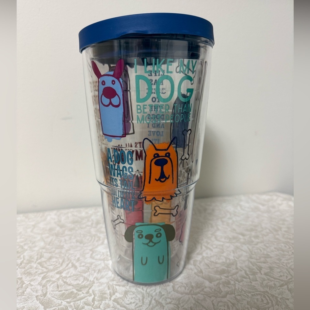 Tervis 24oz. Colorful Dog Sayings Print Tumbler with Blue Lid - Picture 4 of 7